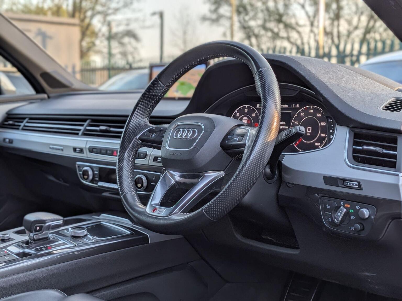 2018 Audi Q7 3.0 TDI V6 50 S line Tiptronic quattro Euro 6 (s/s) 5dr, exterior view 2