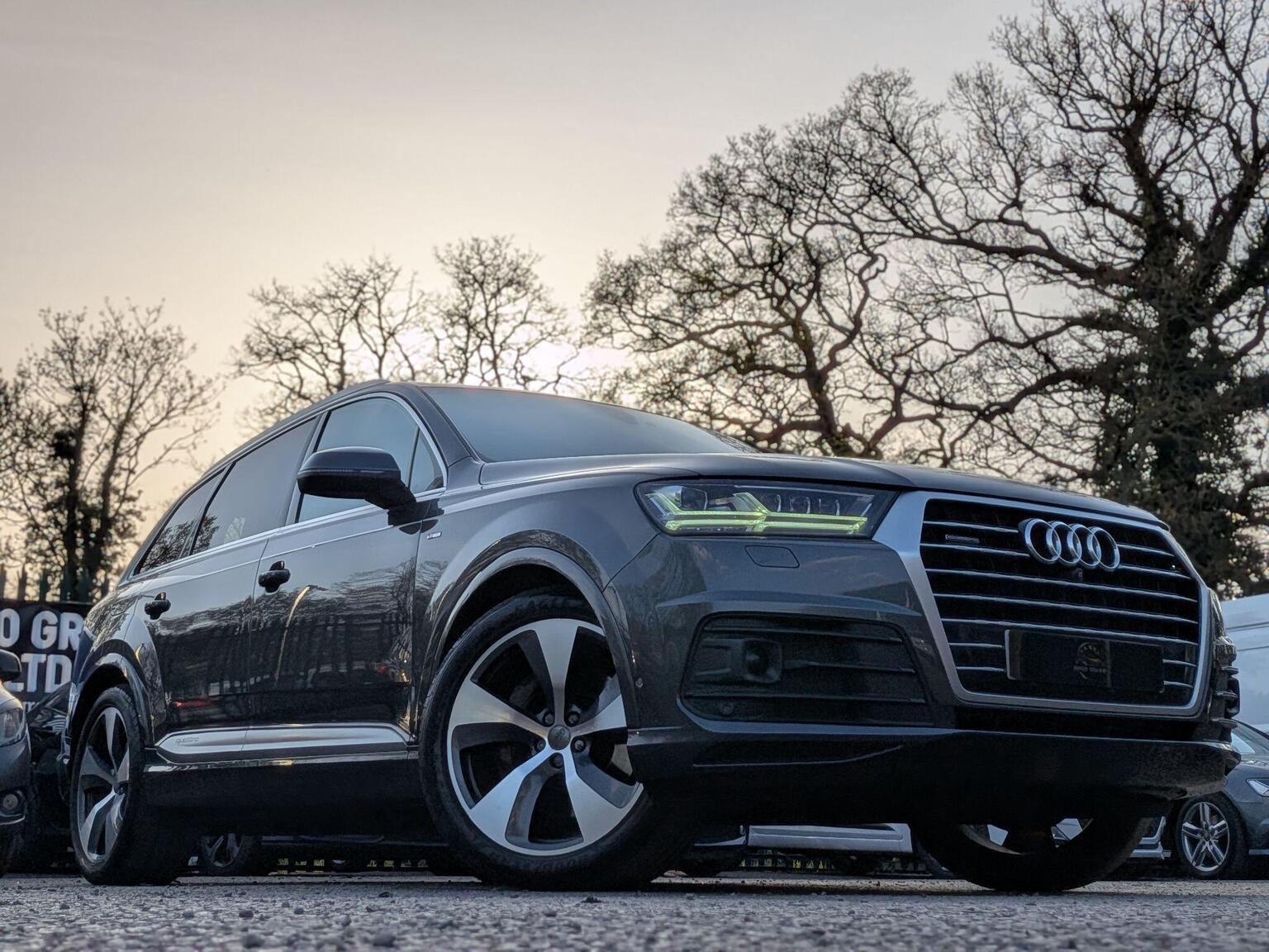 2018 Audi Q7 3.0 TDI V6 50 S line Tiptronic quattro Euro 6 (s/s) 5dr, exterior view 4