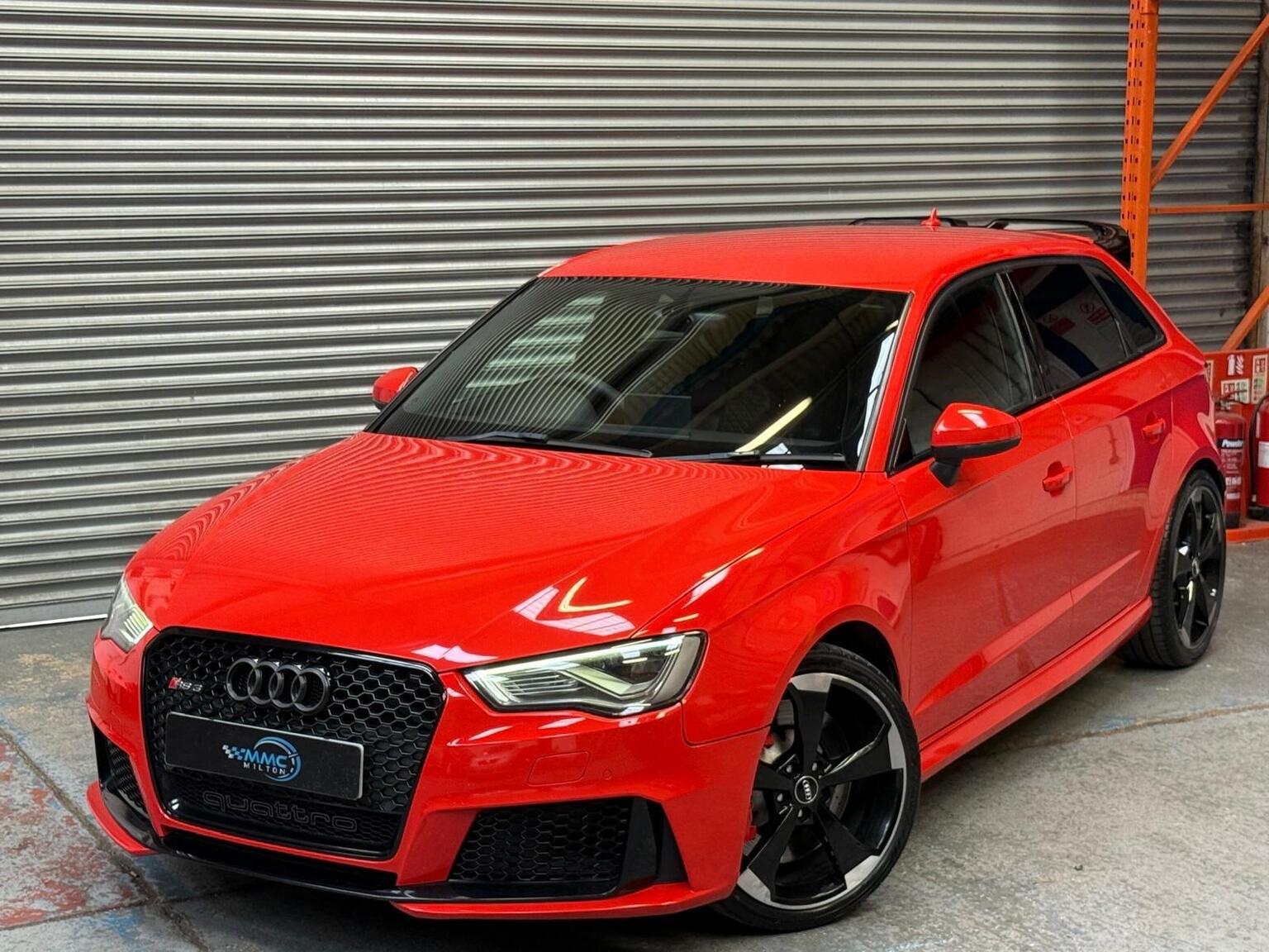 2015 Audi RS3 2.5 TFSI Sportback S Tronic quattro Euro 6 (s/s) 5dr (Nav), exterior view 2