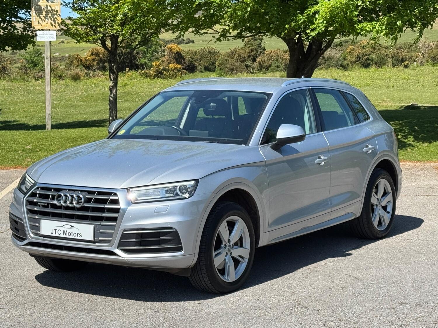 2017 Audi Q5 2.0 TDI Quattro Sport 5dr Auto, diesel, silver + Lovely car, exterior view 2