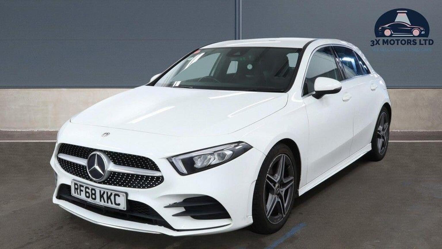 2018 Mercedes-Benz A CLASS 1.3 A180 AMG Line 7G-DCT Euro 6 (s/s) 5dr, exterior view 2