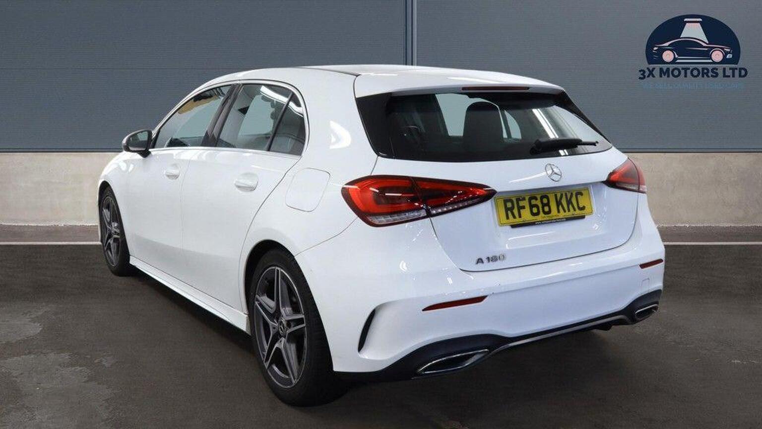 2018 Mercedes-Benz A CLASS 1.3 A180 AMG Line 7G-DCT Euro 6 (s/s) 5dr, exterior view 3